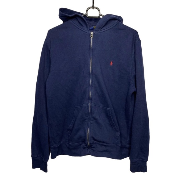 Polo Ralph Lauren Other - Polo Ralph Lauren Navy Blue Red Horse Youth XL 18/20 Zippered Hoodie Sweatshirt